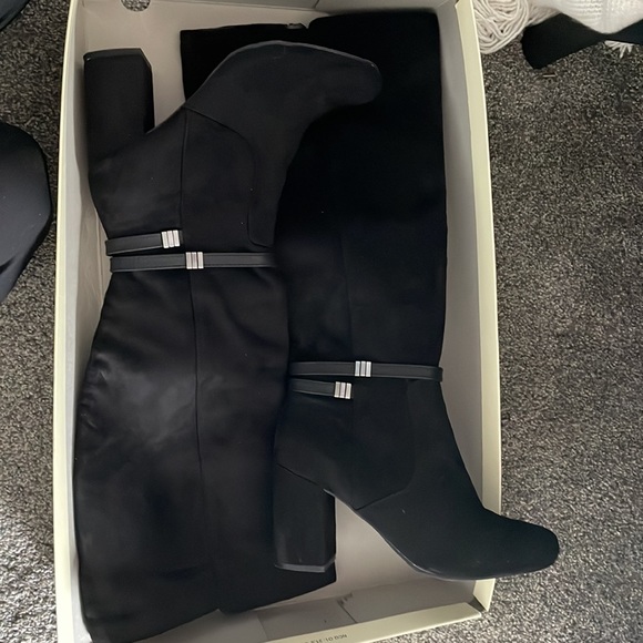 Black suede boots only used ones - Picture 6 of 8